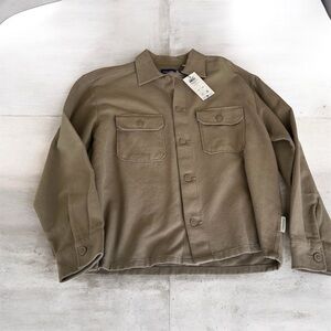 Jack & Jones Men's Structure OverShirt /Jacket. Color is silver sage